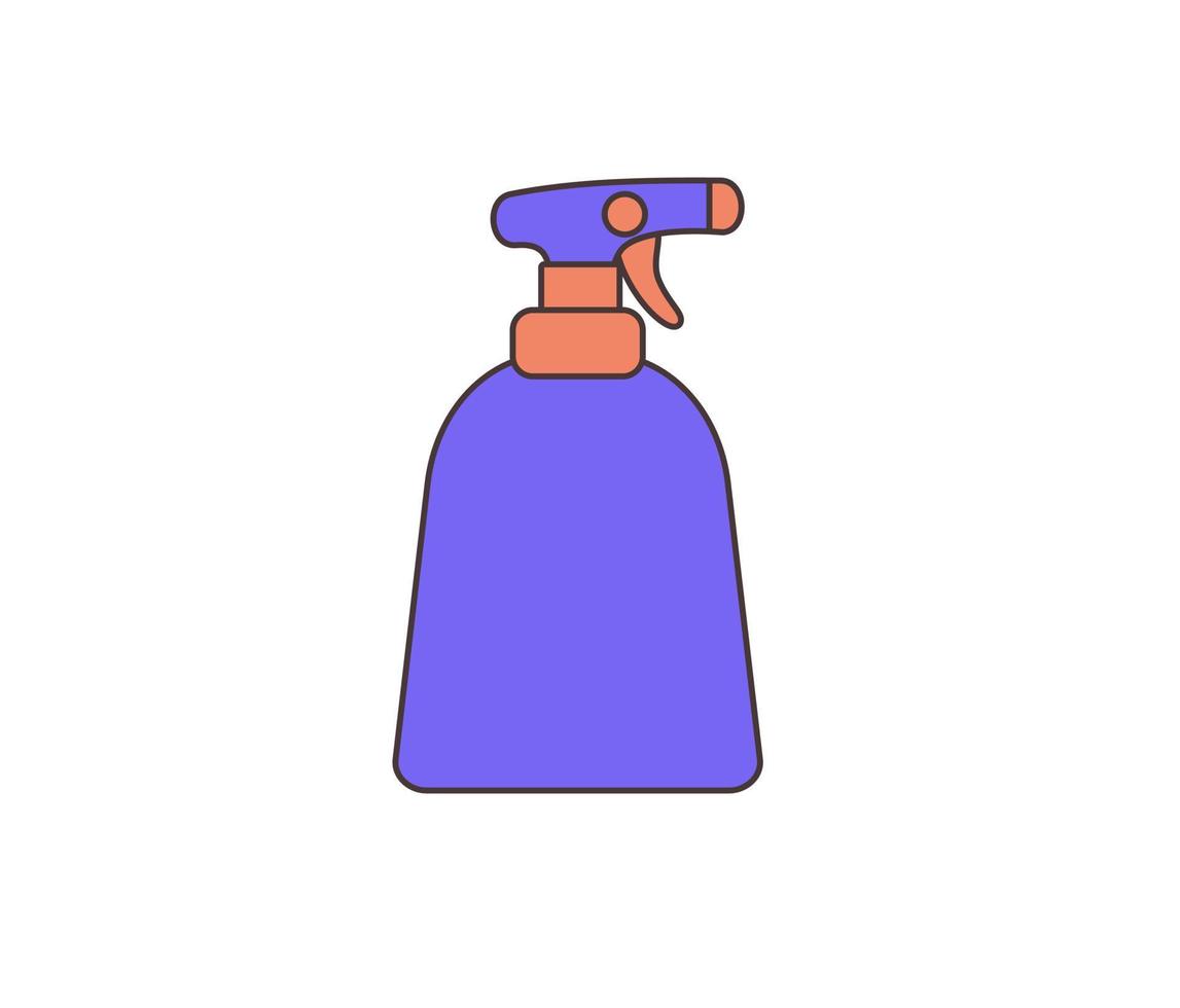 disinfectant spray hygiene equipment flat ilustration vector