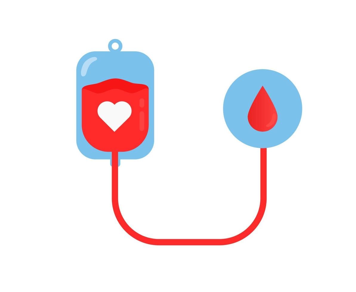 blood donor element object design isolated vector