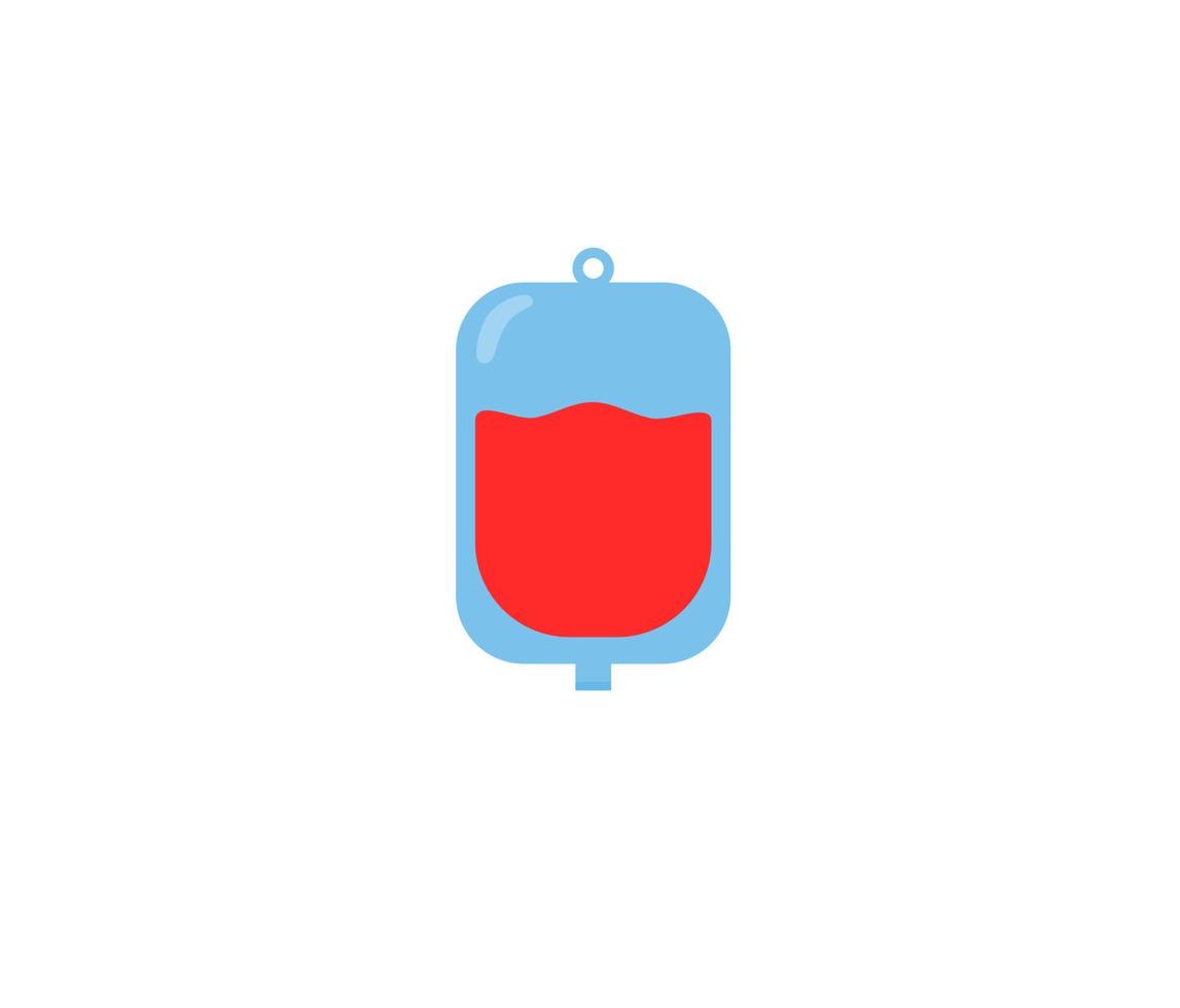 icono plano de diseño de objeto de elemento de donante de sangre vector