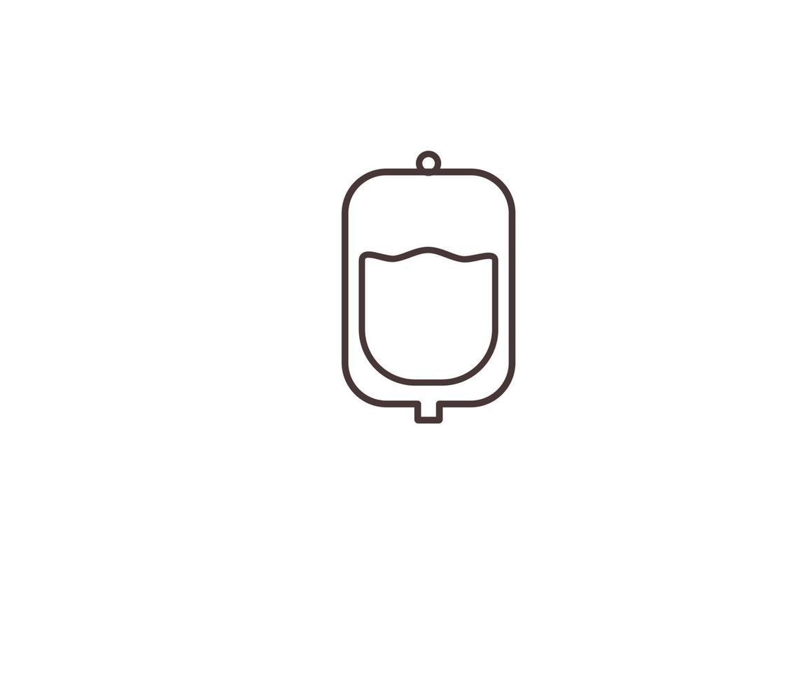 blood donor design line icon concept vector