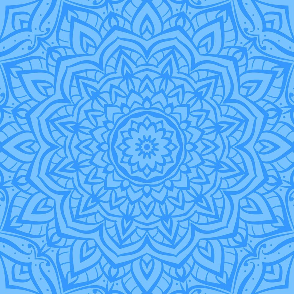 abstract blue mandala texture background vector design element