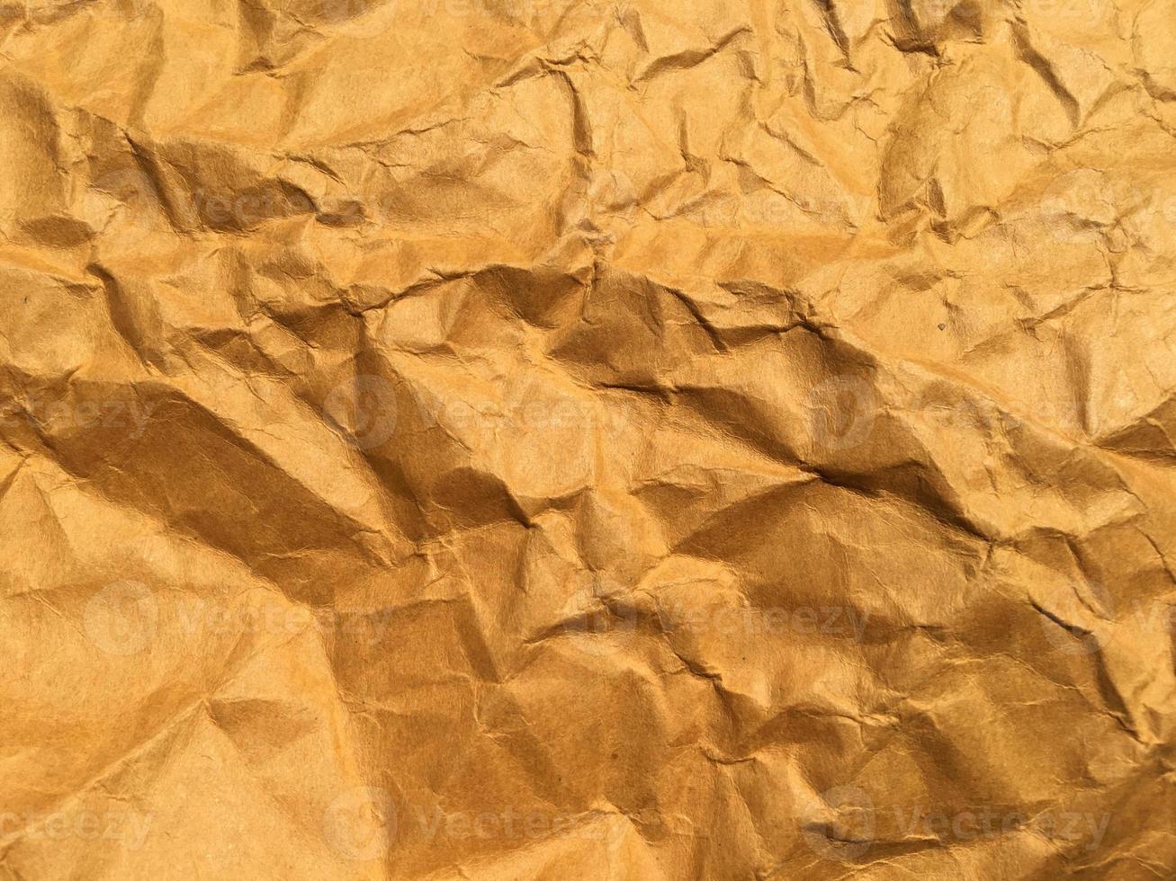 Brown crumpled paper background with copy space for Design. Wrinkled