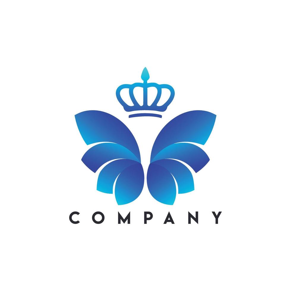 Monarchy Blooming Crown Logo vector