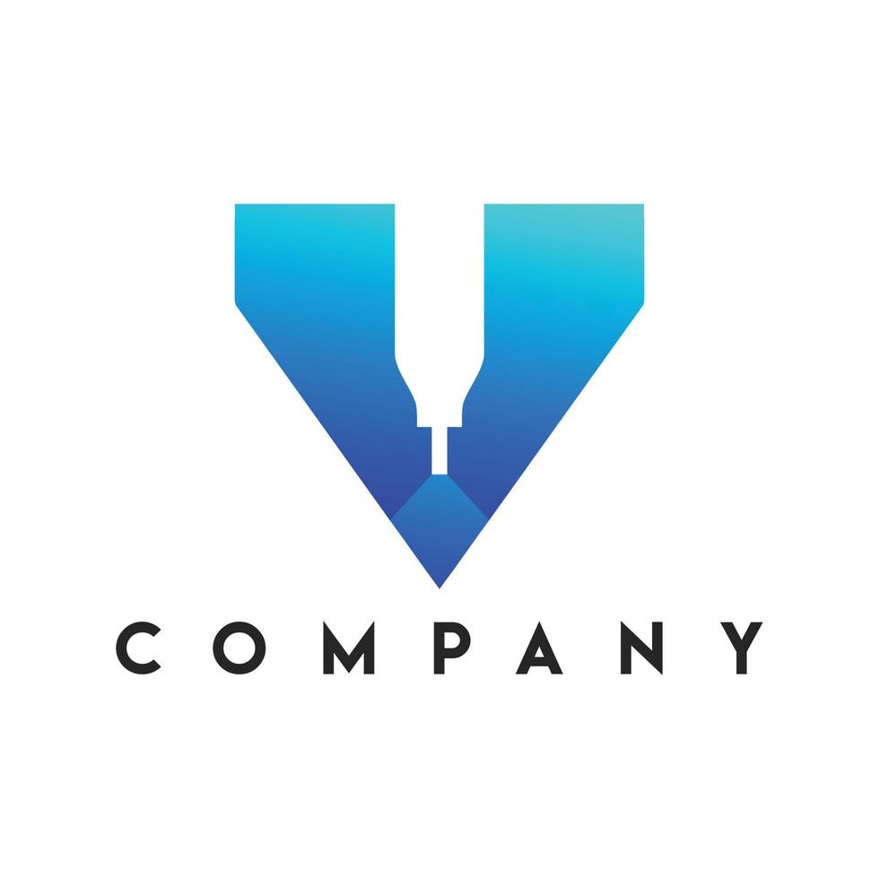 logotipo de la vacuna contra el virus, jeringa y logotipo del virus vector