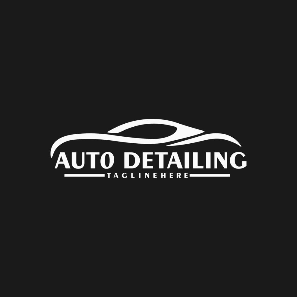 garage logo auto detailing vector design