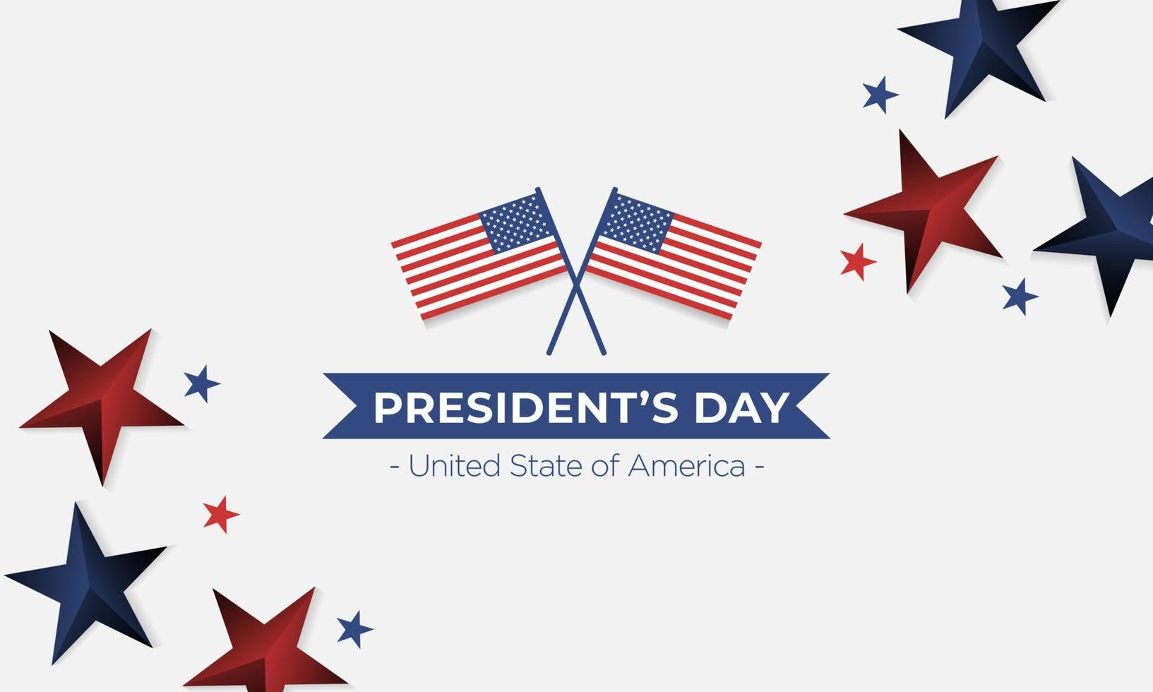 feliz día del presidente de estados unidos fondo compatible con el mismo tema vector