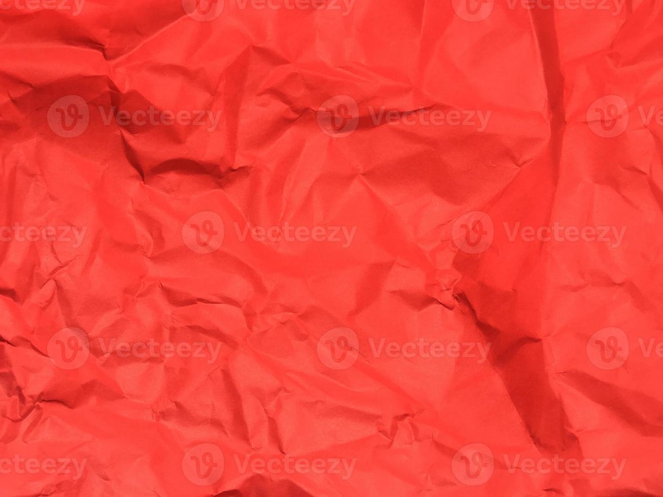 Red crumpled paper texture background for Design. Wallpaper  for copy space photo