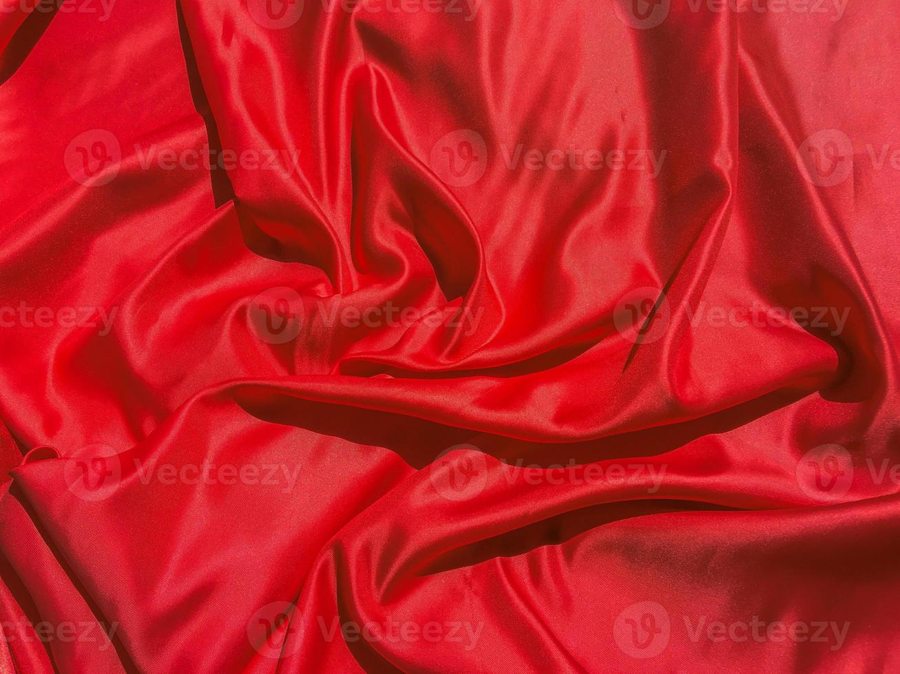 Red fabric texture for backgroundwith coy space. Valentines Day or Christmas Day wallpaper design photo