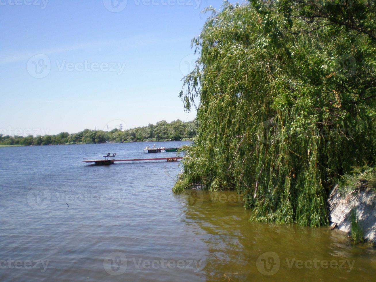 Beach ukrainian Dnieper River photo