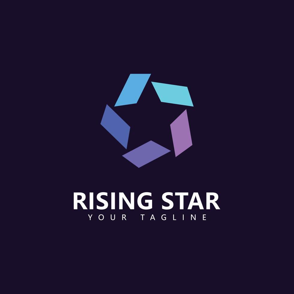 Star logo design template, Simple Star logo design vector