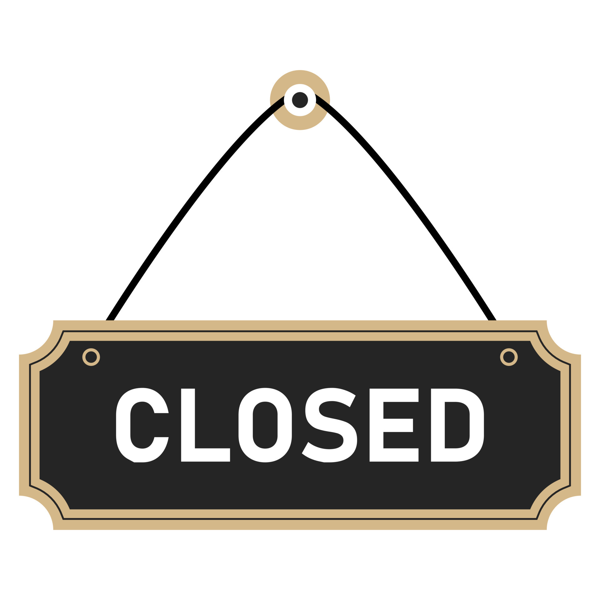 Closed sign on the door Signboard Vector illustration 13073757