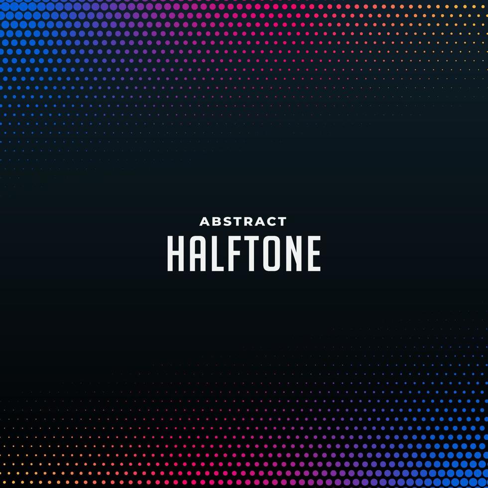 colorful halftone style modern template design vector