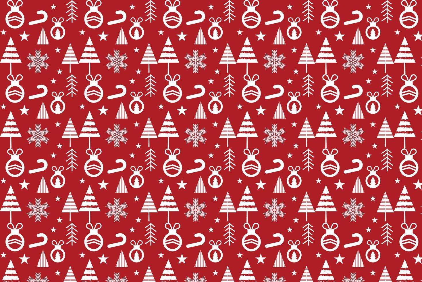 Simple Christmas seamless pattern with geometric motifs. Snowflakes and circles with different ornaments. Magic nature fantasy snowfall texture decoration design vector