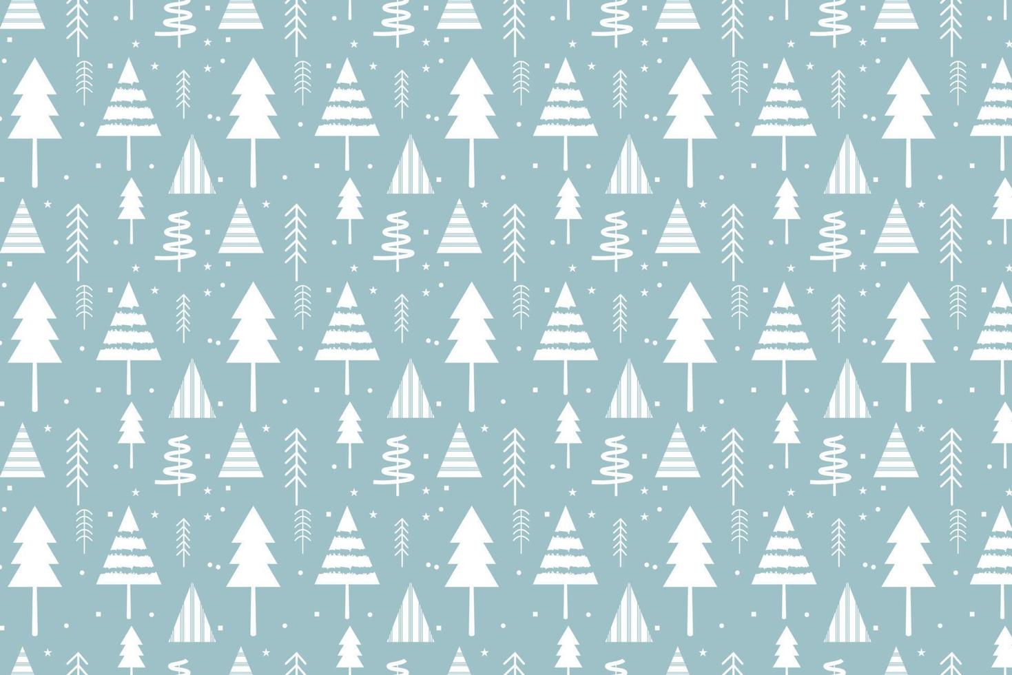 Simple Christmas seamless pattern with geometric motifs. Snowflakes and circles with different ornaments. Magic nature fantasy snowfall texture decoration design vector