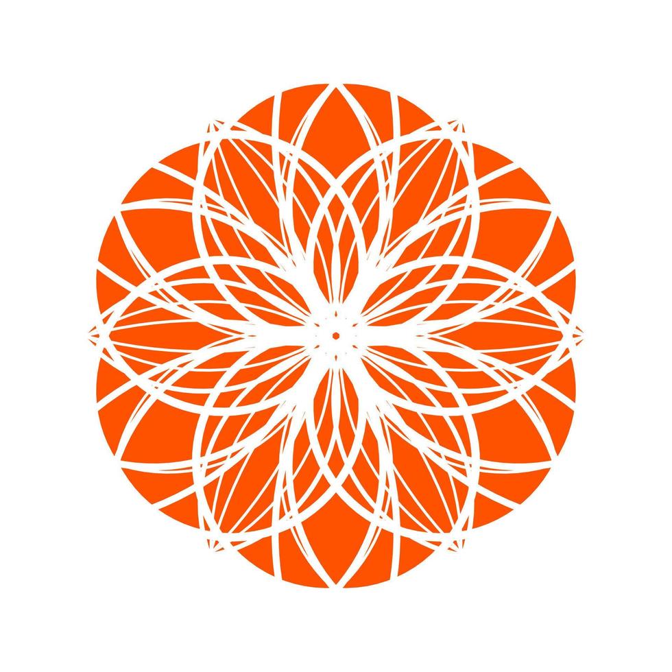 Circular pattern in form of mandala with flower. Round Pattern Mandala. Round backgrounds for the greeting cards, invitation, tattoo template, business style, cards or else. Vector illustration