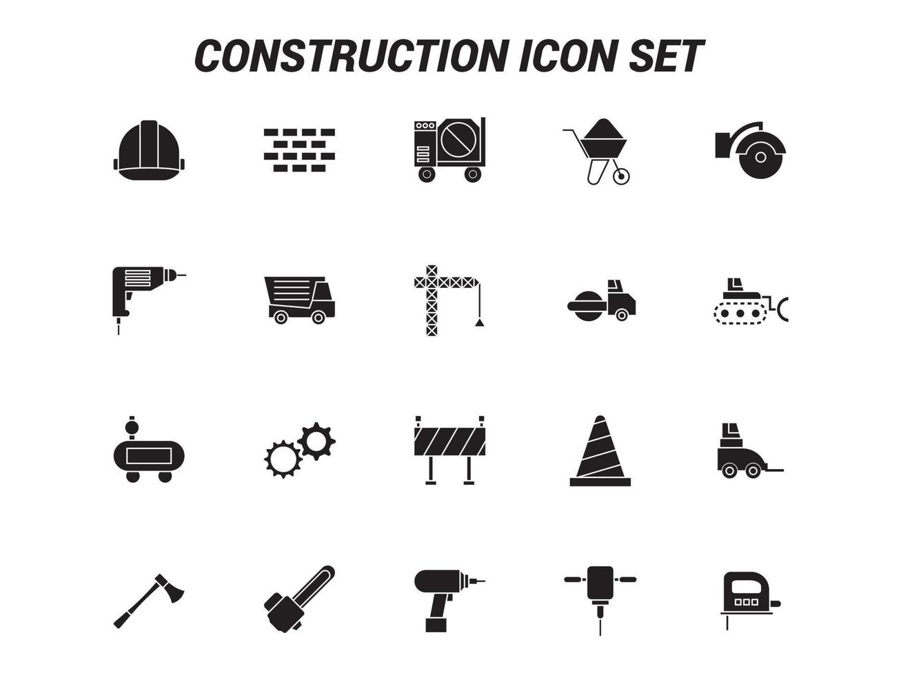 Construction Vector for Website, UI Essential, Symbol, Presentation