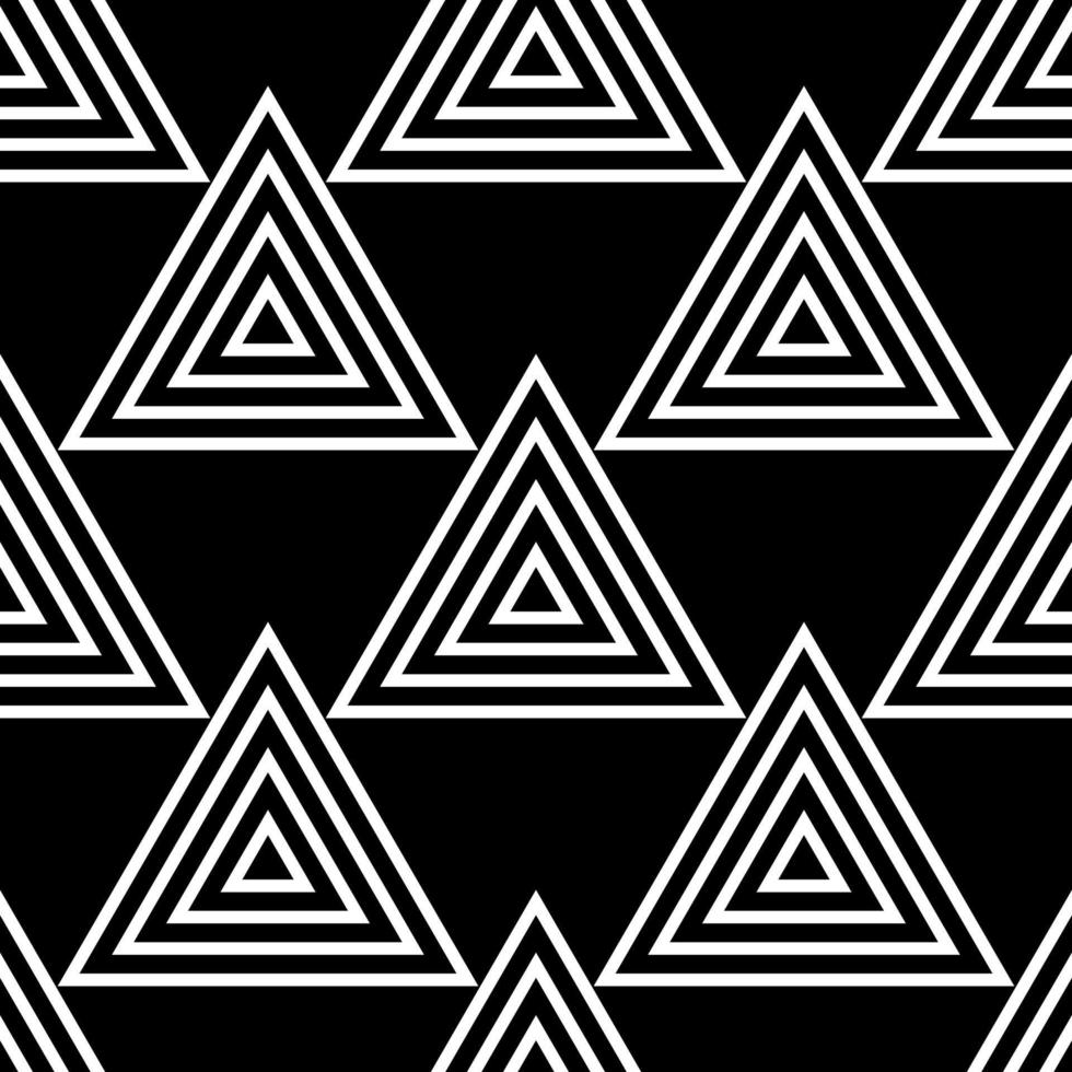 triangles seamless pattern. geometric wallpaper. optical illusions. interior decor. fabric texture vector