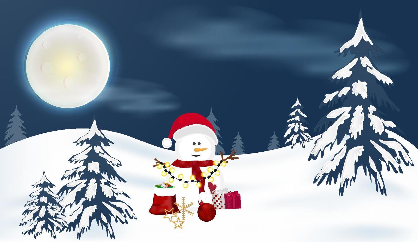 Christmas and Winter Background vector