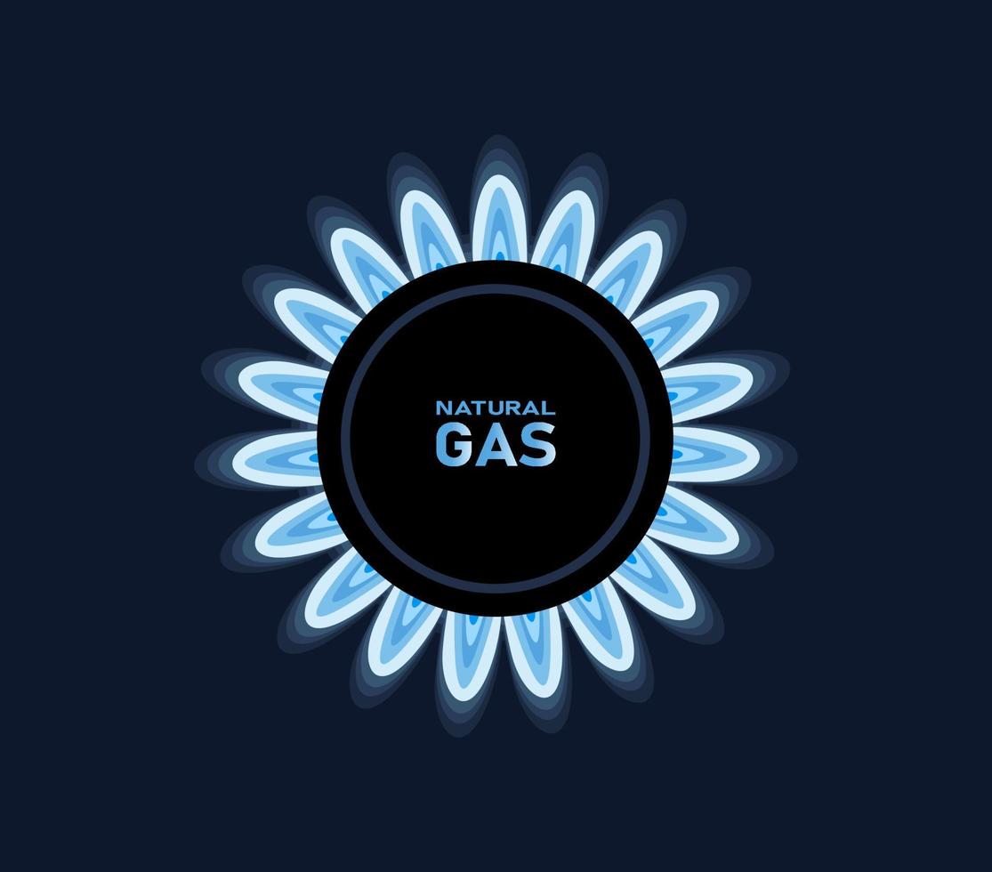 Gas burner icons vector