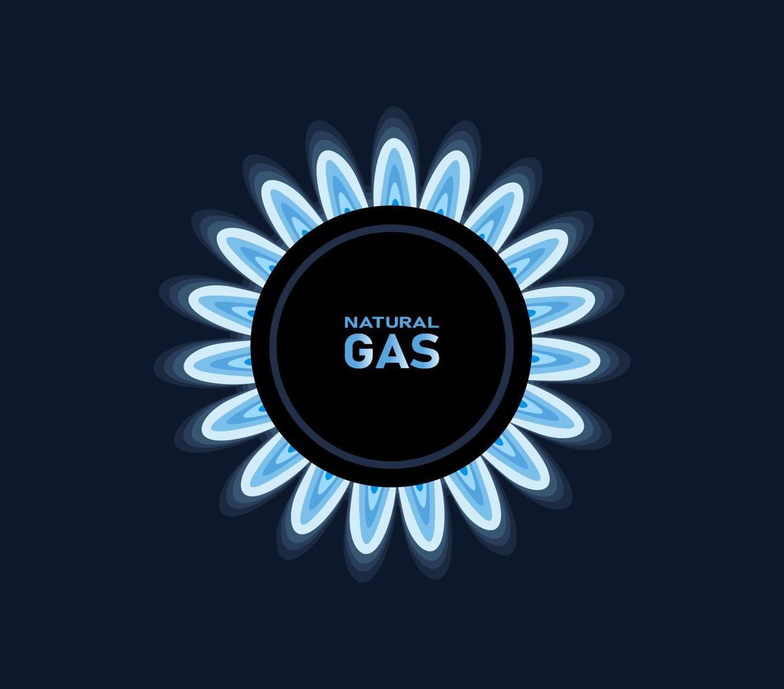 iconos de quemador de gas vector