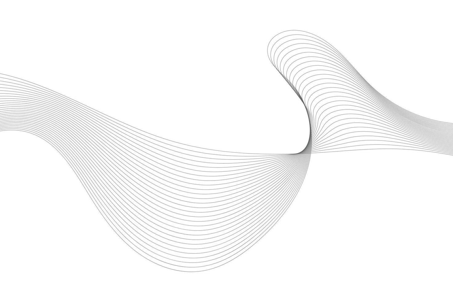 Abstract line wave white background. Modern wavy line abstract background vector
