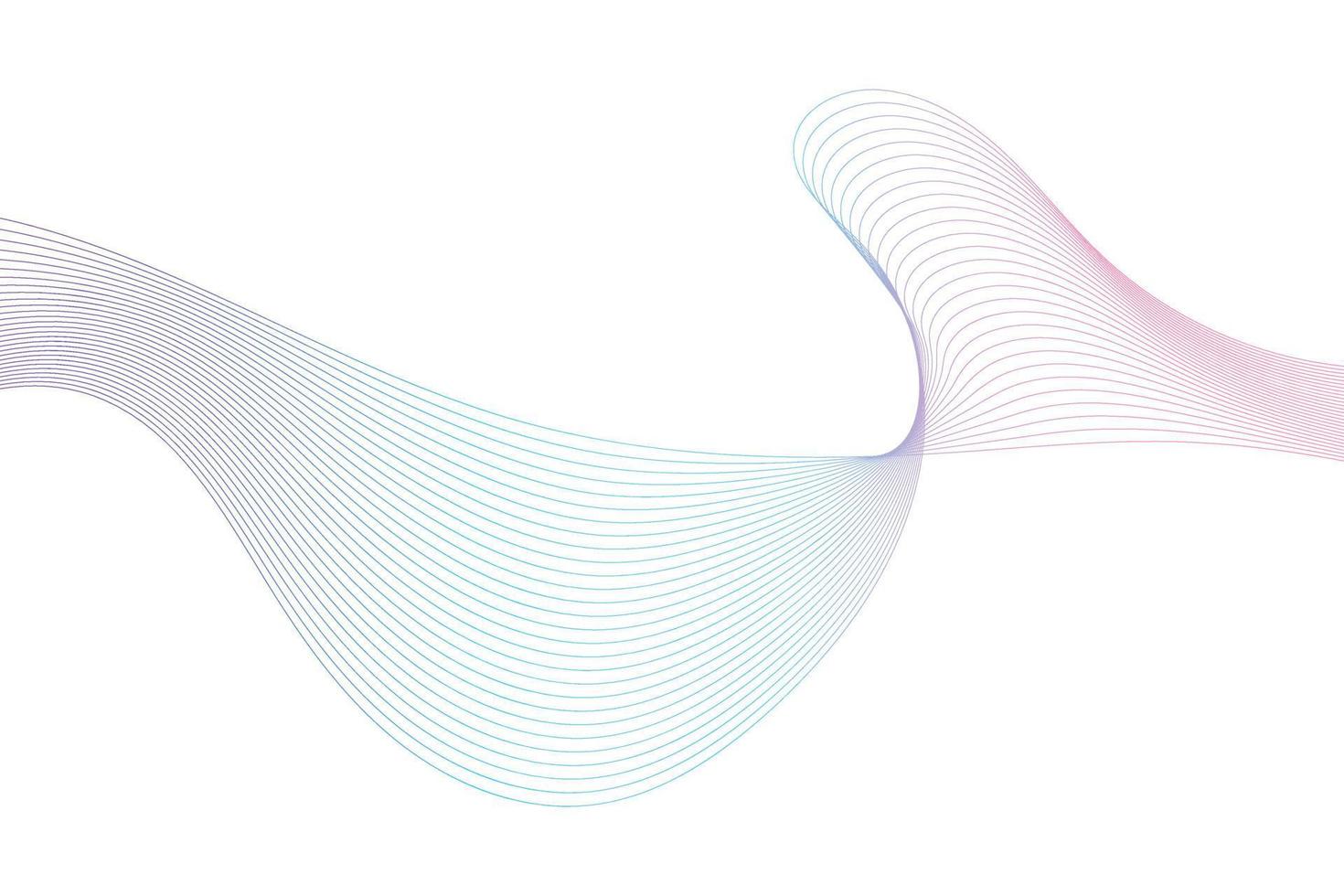 Abstract line wave colorful background. Modern colorful wavy line gradient abstract white background vector