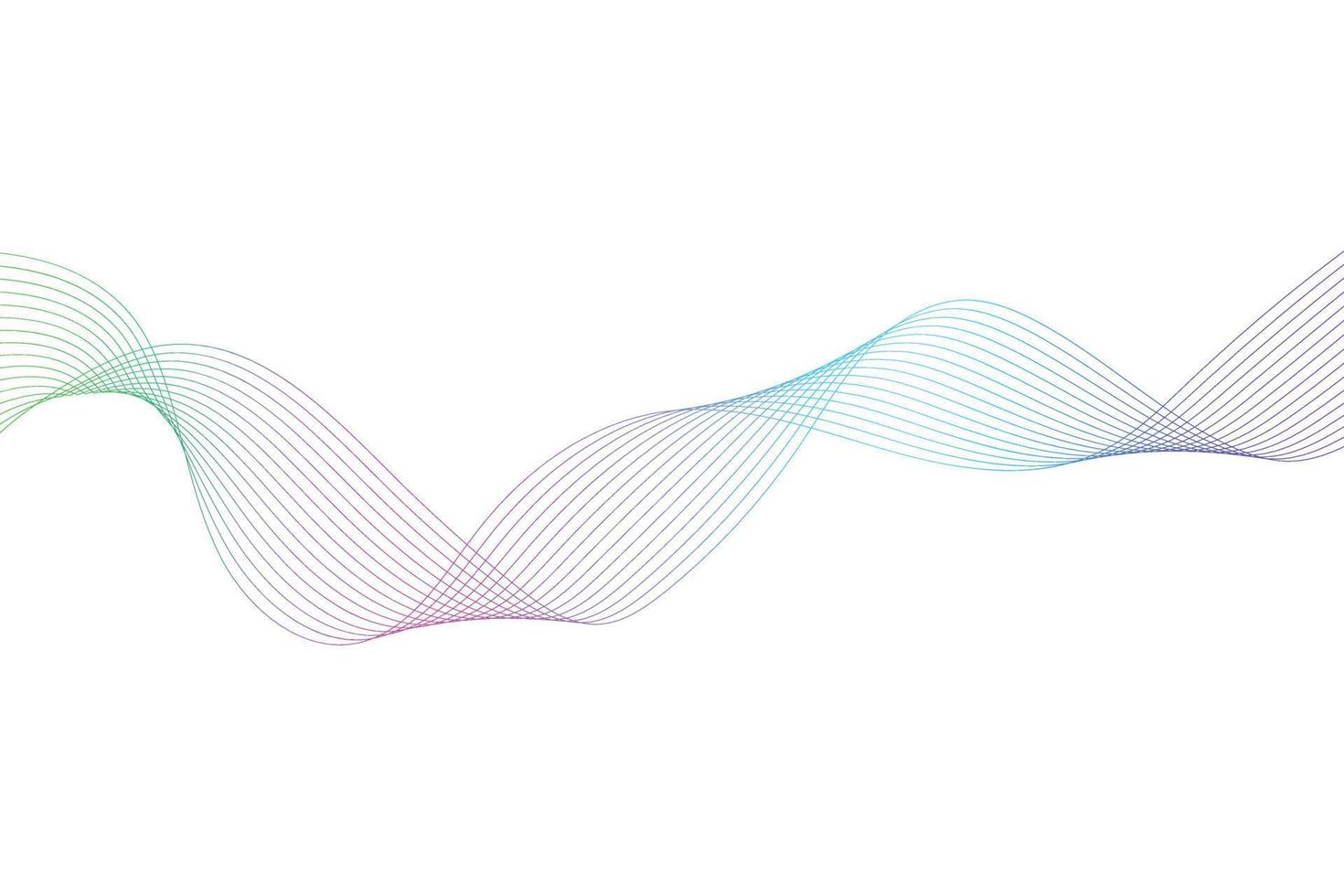 Modern colorful wavy line background Design. Multicolor wave curve abstract background for business, landing page, flyers, website, banner and presentation vector
