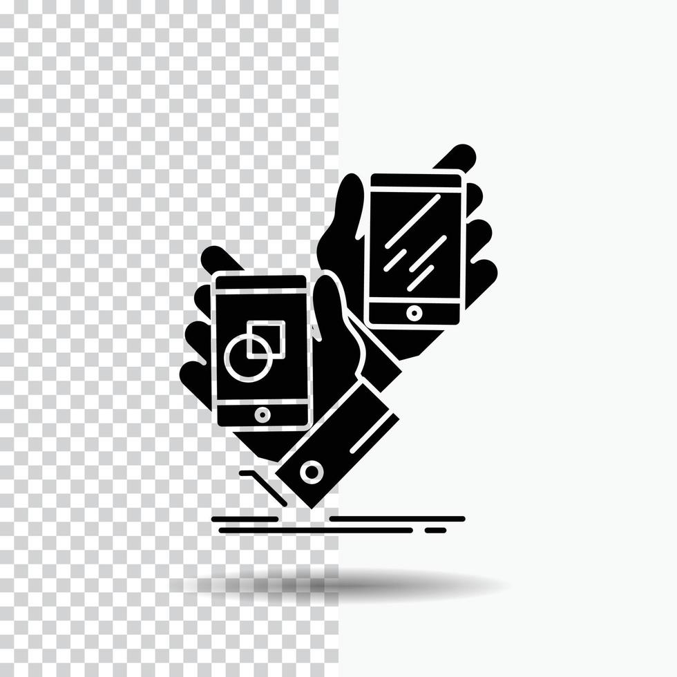 Awareness. brand. package. placement. product Glyph Icon on Transparent Background. Black Icon vector
