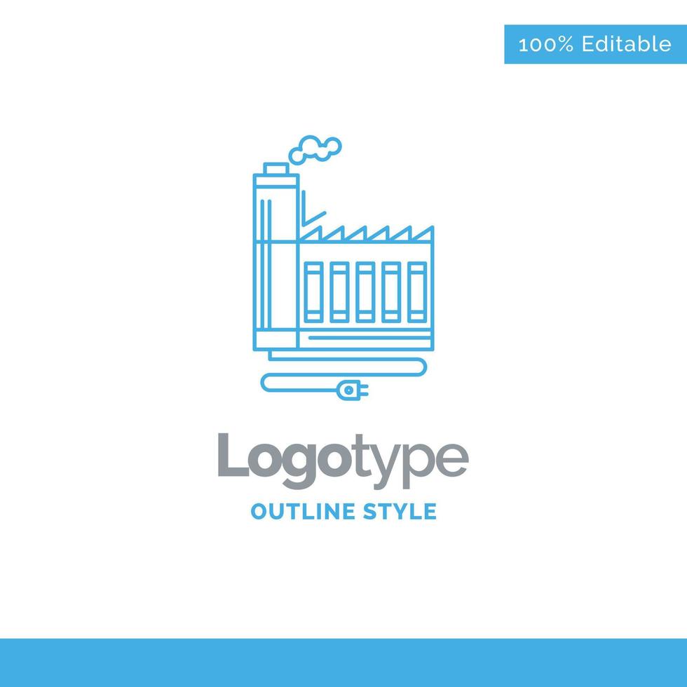 Blue Logo design for Consumption. resource vector
