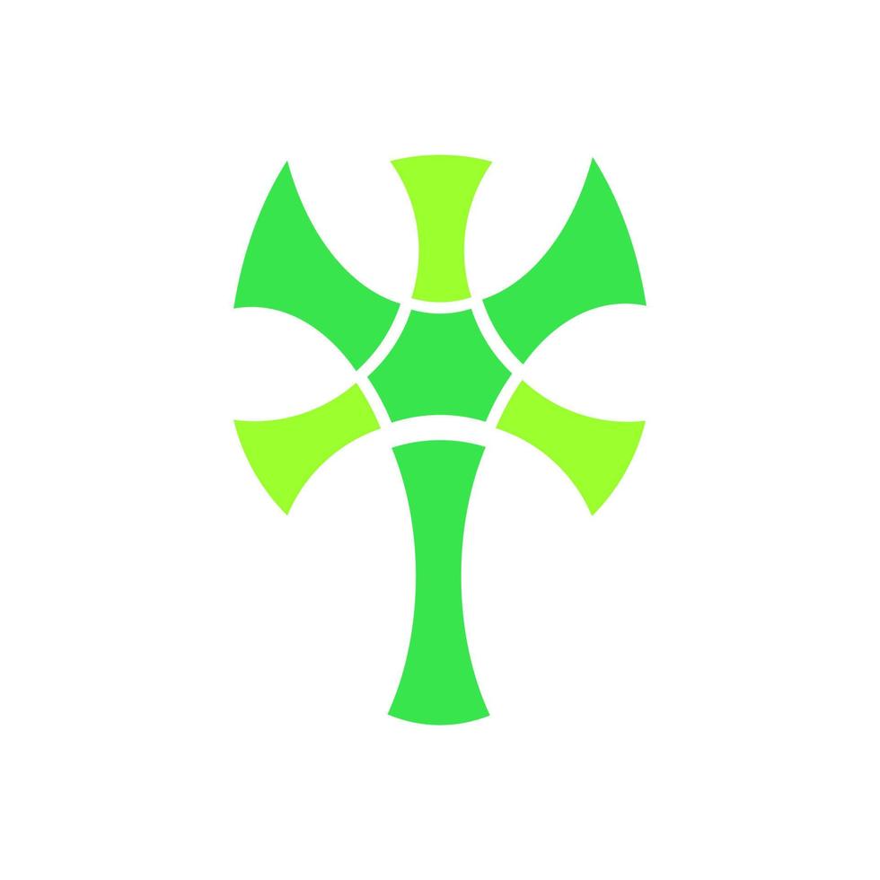 Graphic design of symbols on a green background vector