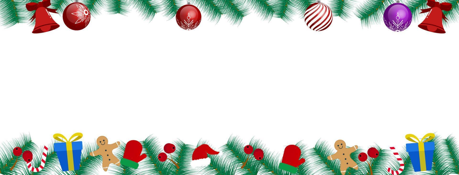 ilustración vectorial árbol navidad fondo blanco vector