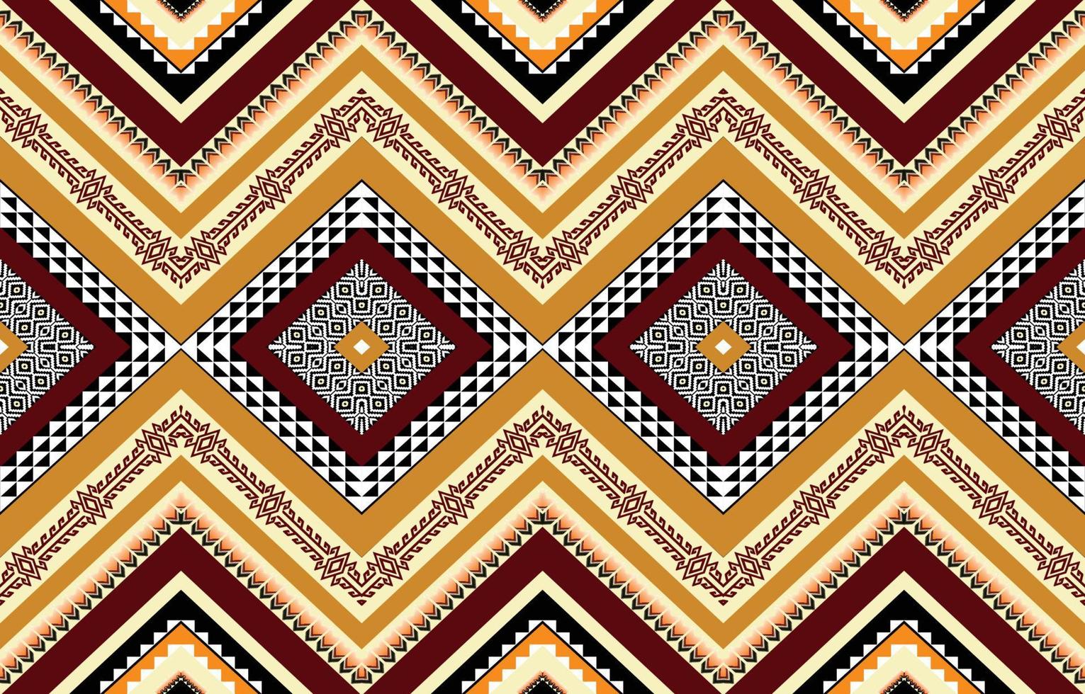 geométrico étnico oriental ikat zigzag de patrones sin fisuras tradicional. diseño para fondo, alfombra, papel tapiz, ropa, envoltura, batik, tela, linóleo, azulejo. ilustración vectorial estilo de bordado vector