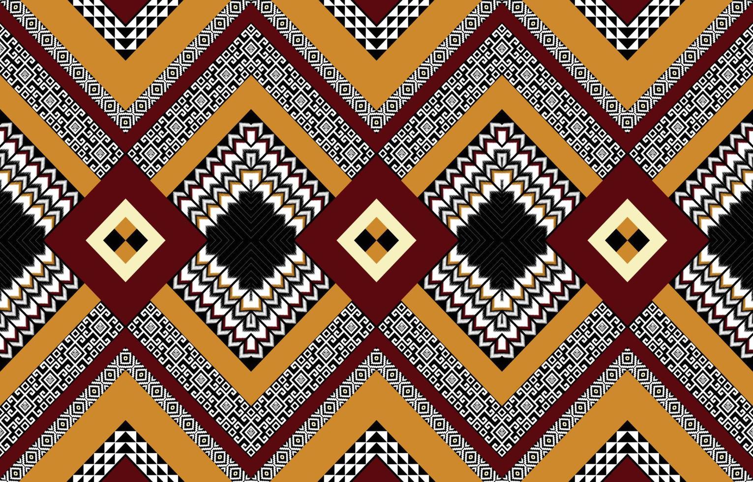 Geometric ethnic oriental ikat Zigzag seamless pattern traditional. Design for background, carpet, wallpaper, clothing, wrapping, Batik, fabric, linoleum, tile. Vector illustration. embroidery style.