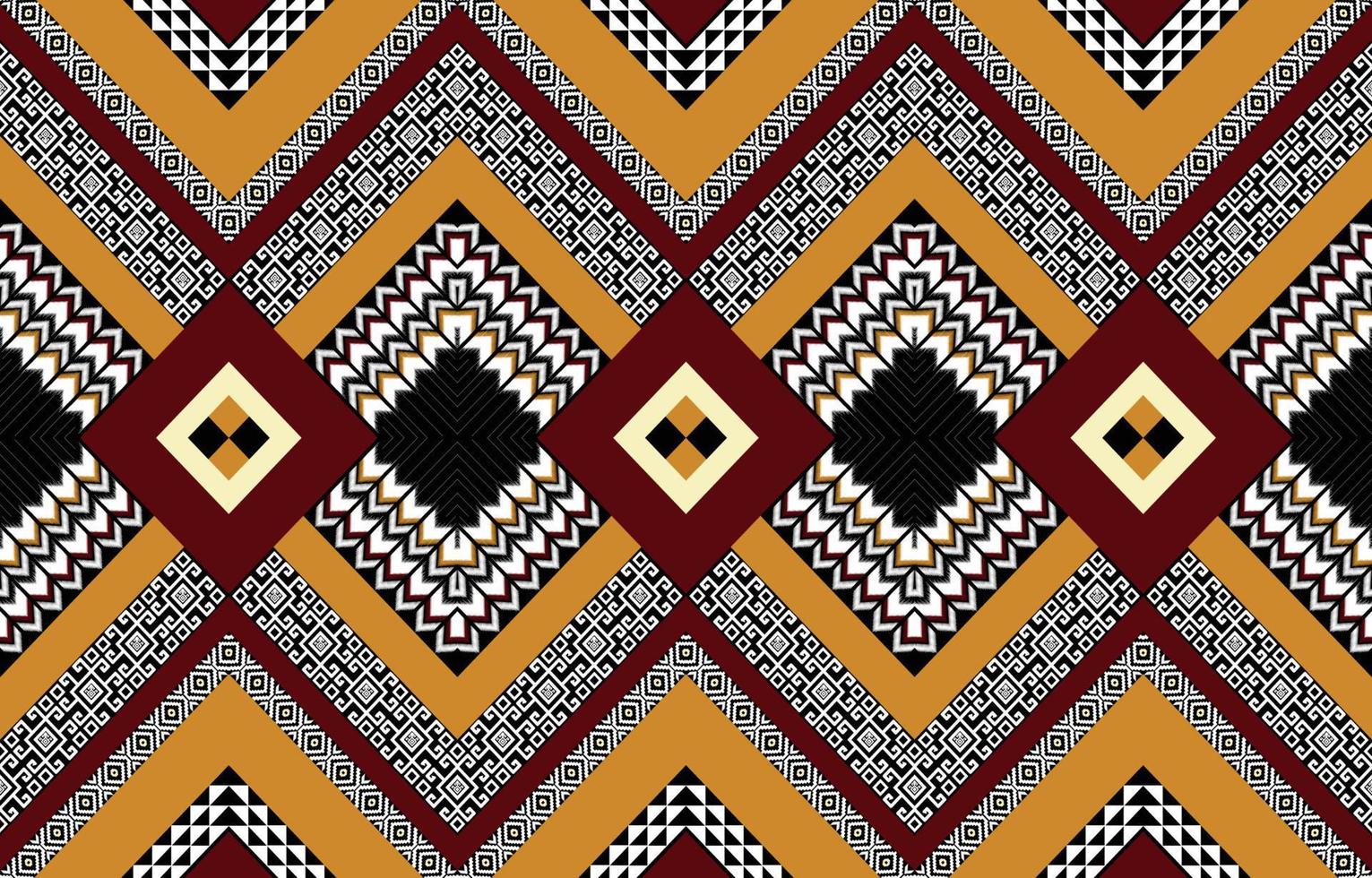 Geometric ethnic oriental ikat Zigzag seamless pattern traditional. Design for background, carpet, wallpaper, clothing, wrapping, Batik, fabric, linoleum, tile. Vector illustration. embroidery style.