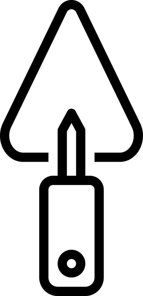 line icon for trowel vector