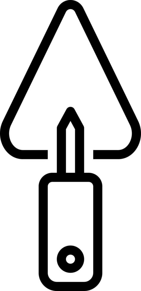 line icon for trowel vector