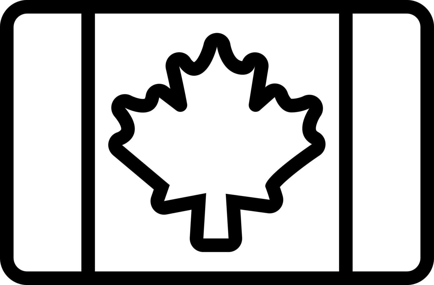 line icon for canadian vector