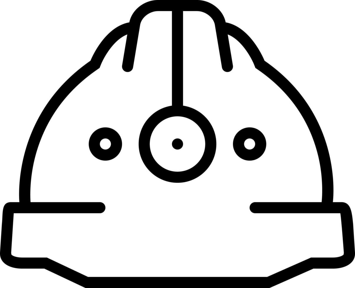 line icon for helmet vector