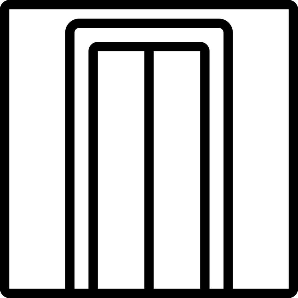 line icon for elevator vector