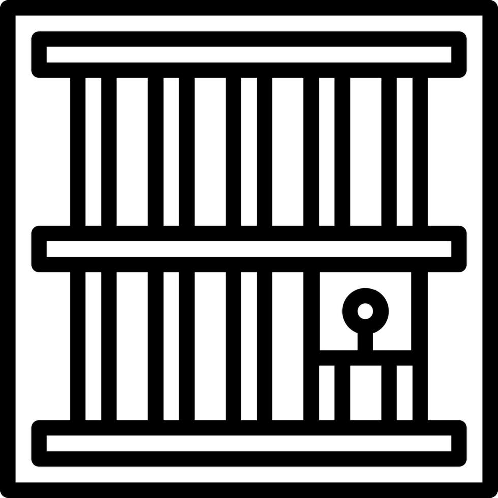 line icon for jail vector