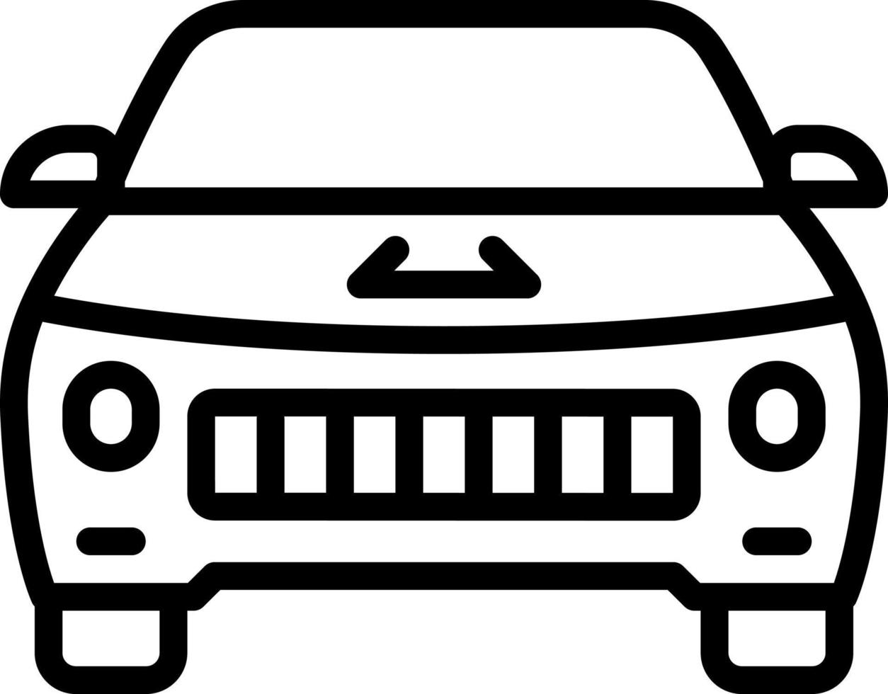 line icon for vehicle vector