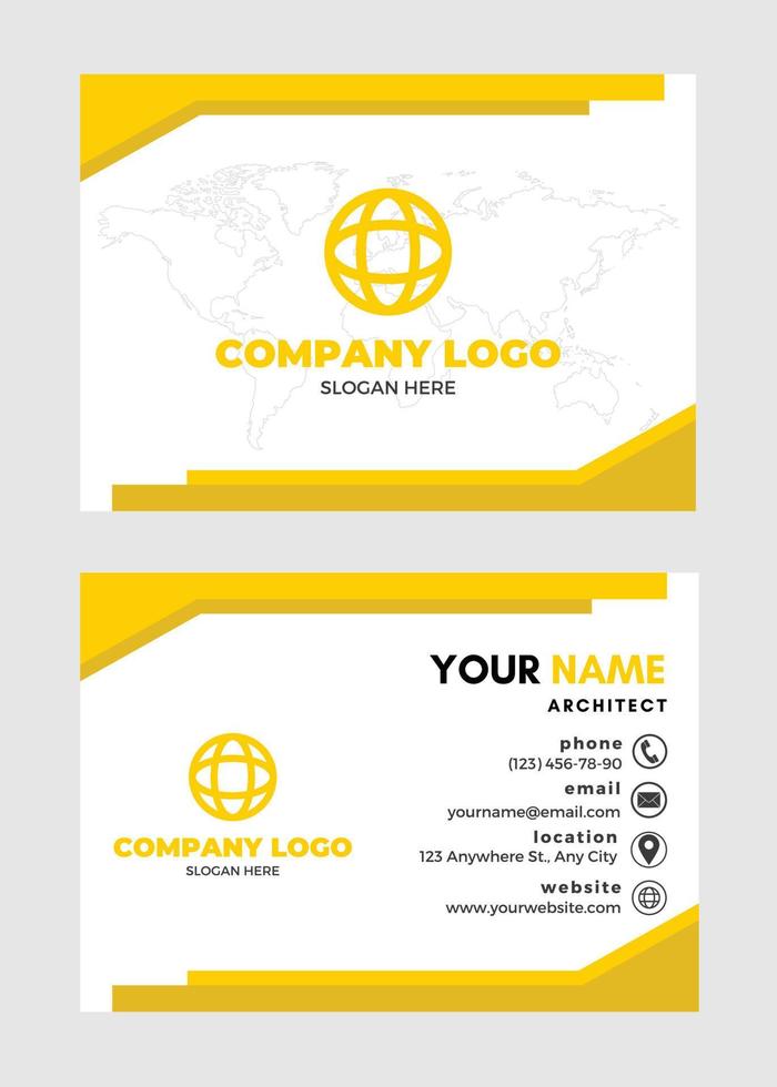 Set of  Modern and Creative Business Card Template vector