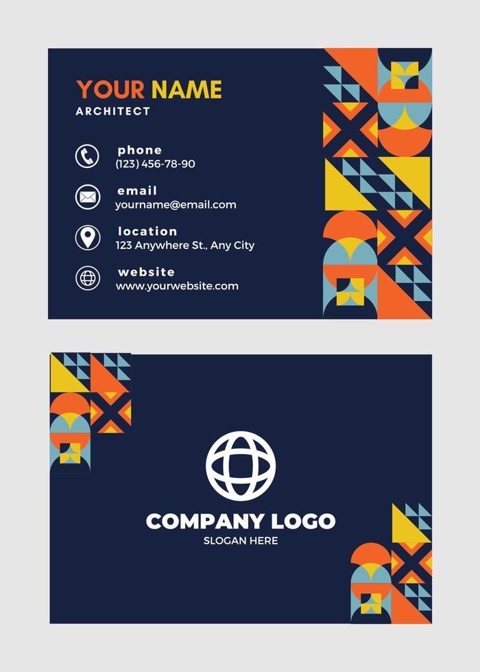 Set of  Modern and Creative Business Card Template vector