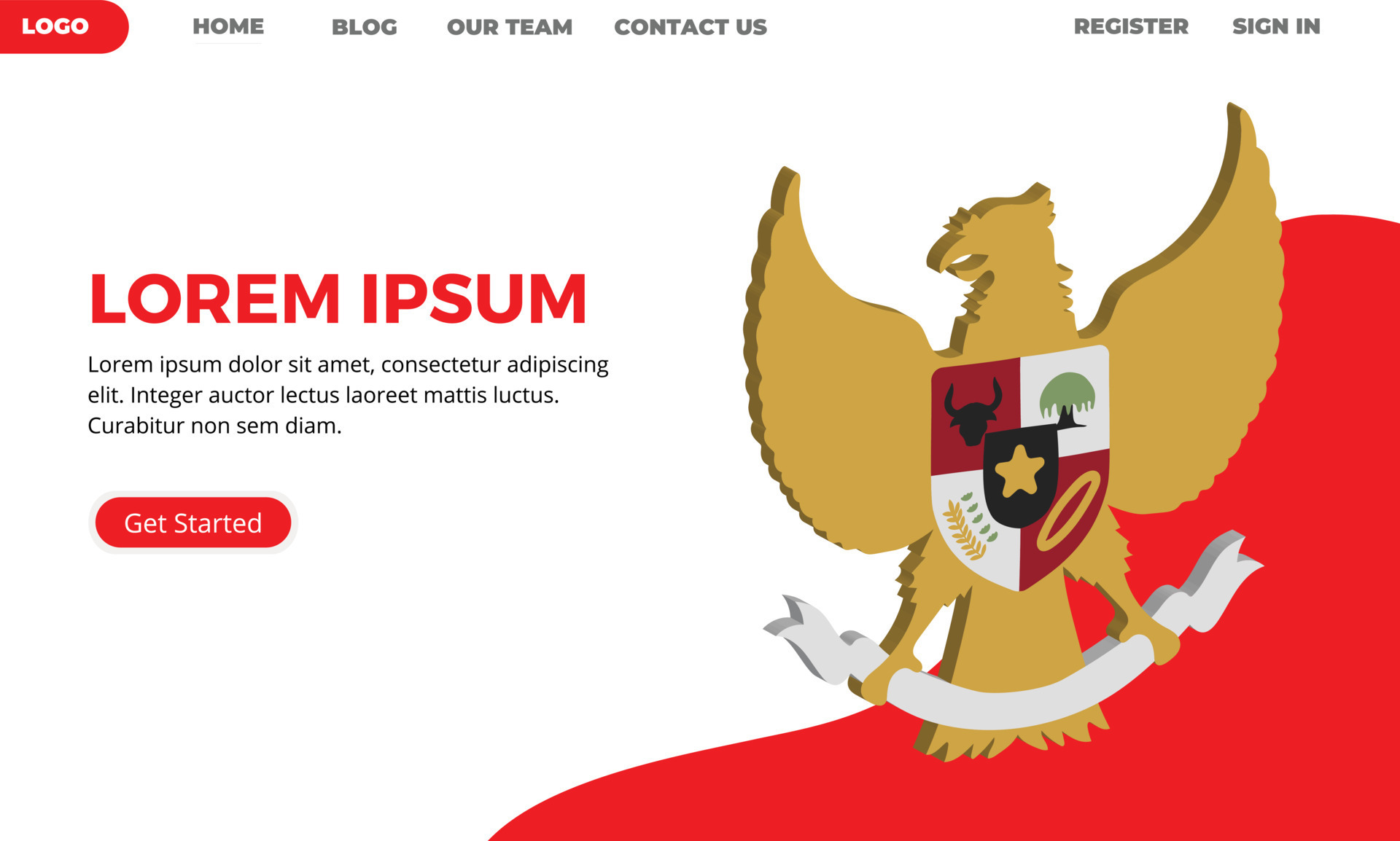 Simple Website Header Design Templates 13075528 Vector Art at Vecteezy