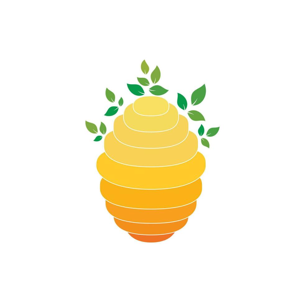 Honeycomb Hive Logo Vector Design. Honey icon flat vector illustration for logo, web, app, UI.