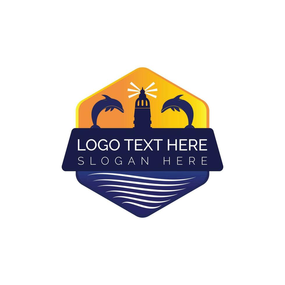 Holidays and tourism vector logo design. Vector logo design for resort home stay hospitality business.