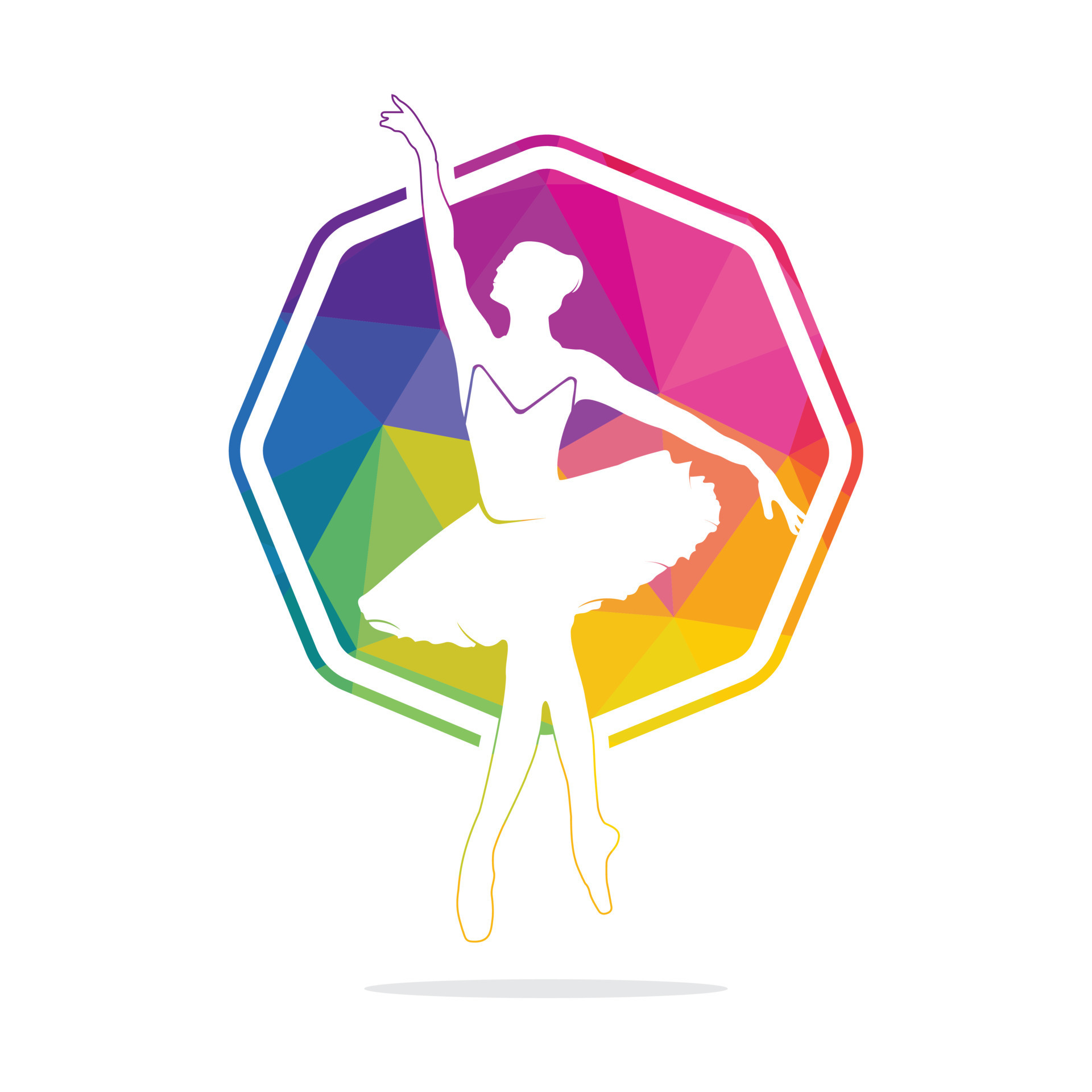 Ballet dancer vector logo design. Logo design for ballet school and dance  studio. 13075757 Vector Art at Vecteezy