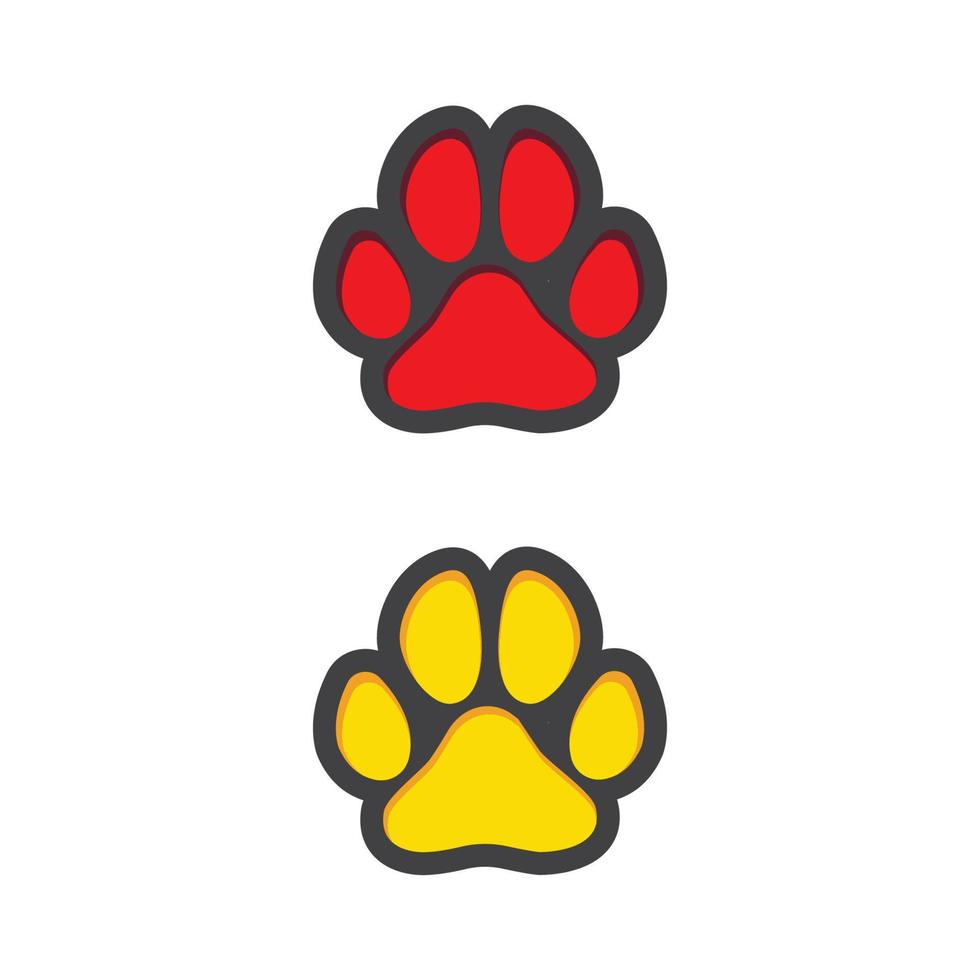 Paw Logo design vector illustration