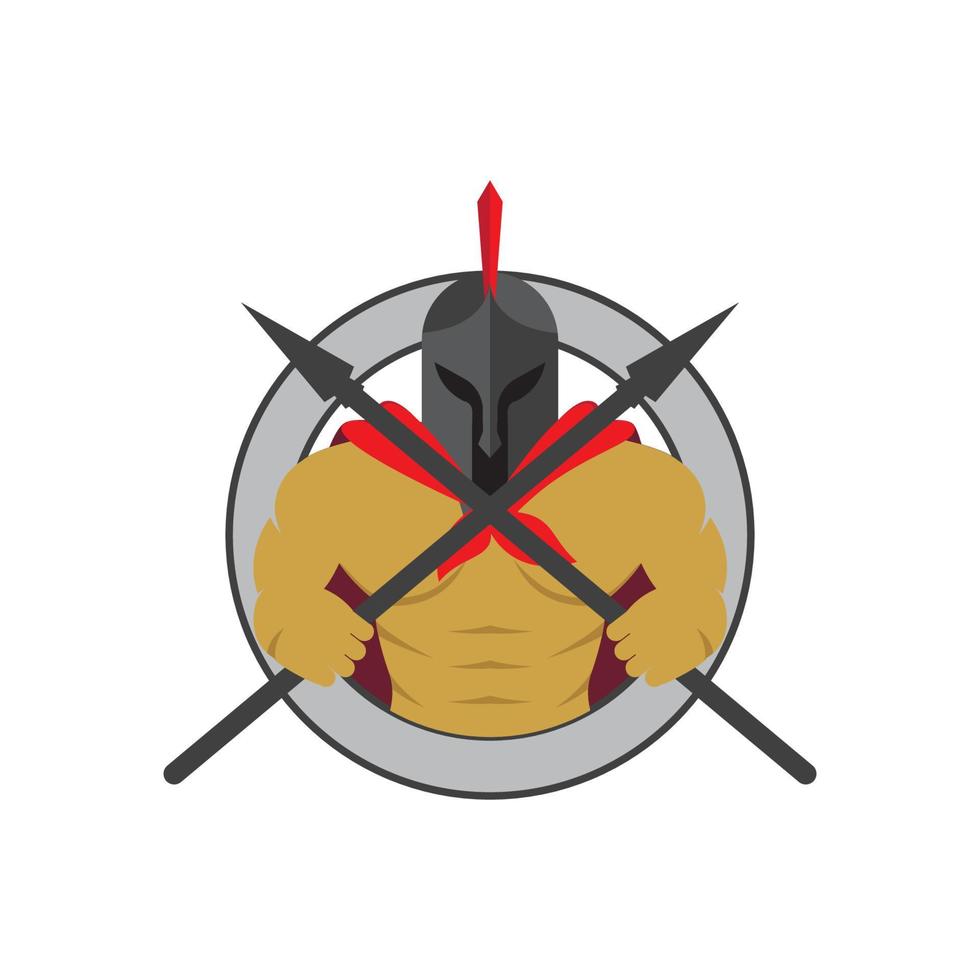 icono de vector de casco espartano