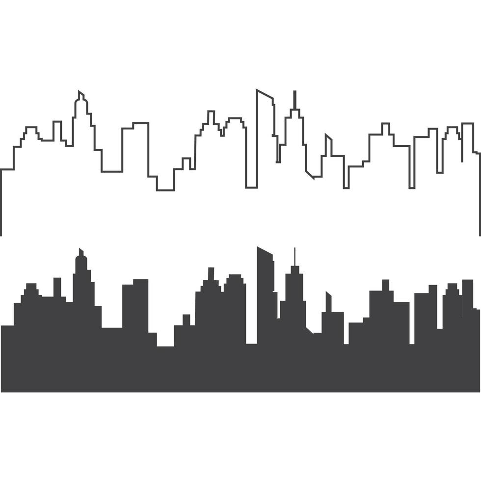 city skyline background vector